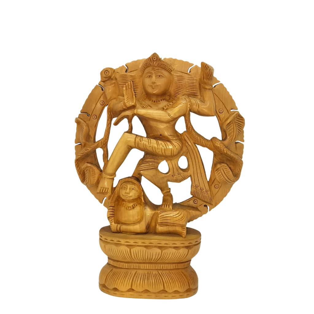 8 inch Nataraj - wood carving